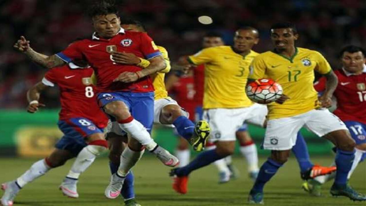 Chile venció 2-0 a Brasil.
