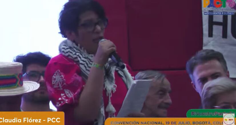 Gloria Flórez, del Pacto Histórico, en la Convención del Pacto Histórico.