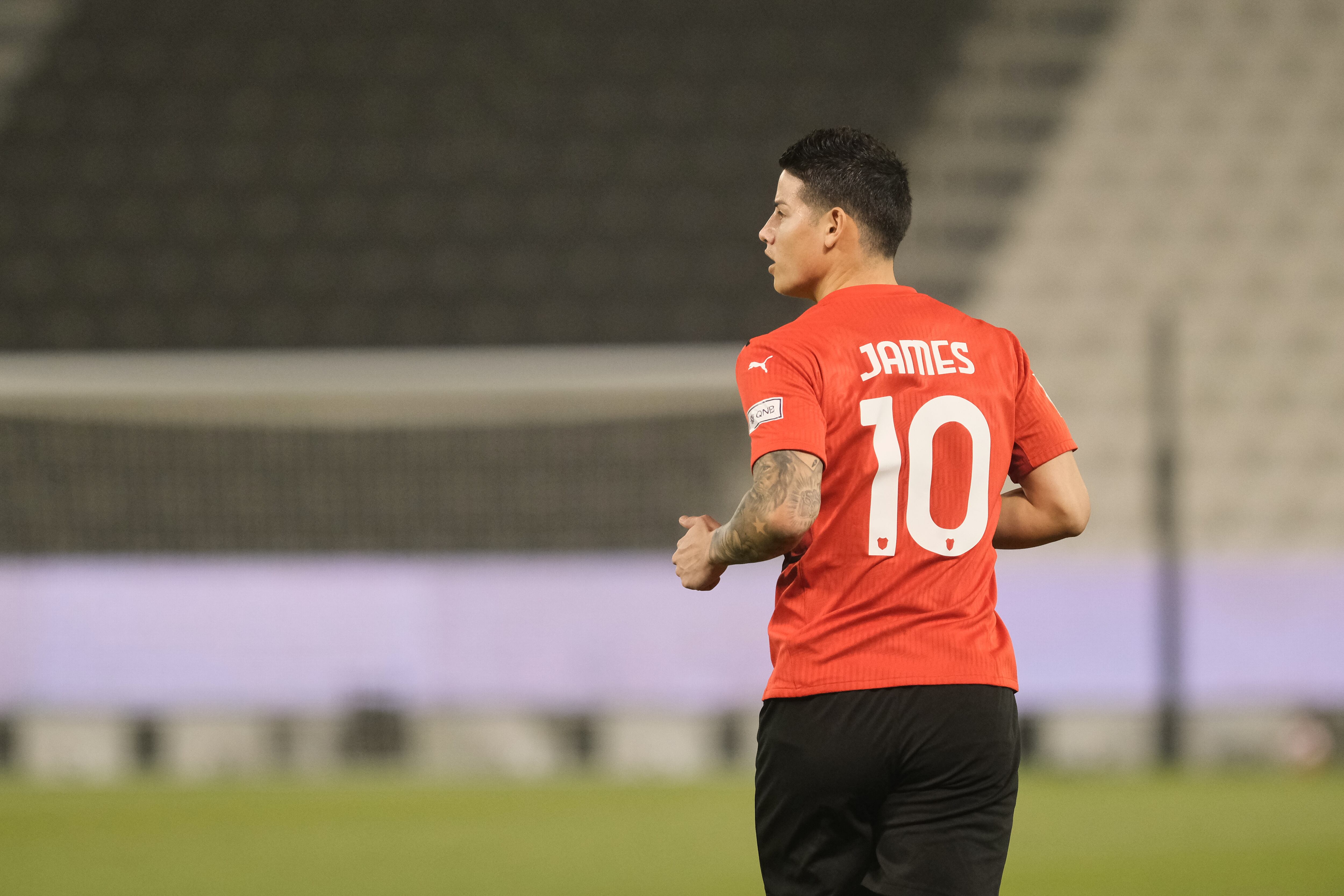 James Rodríguez, jugador del Al Rayyan