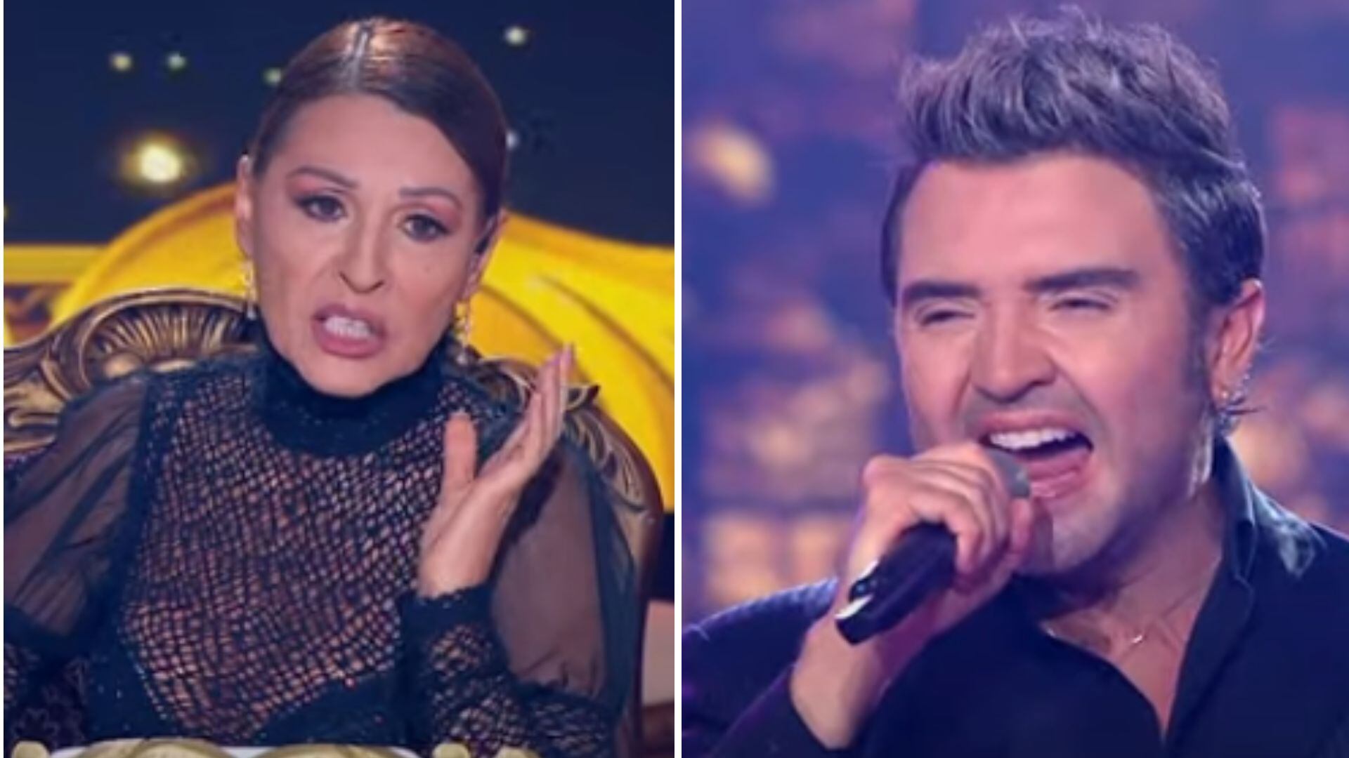 Amparo Grisales y Alejandro Fernández en 'Yo me llamo'.