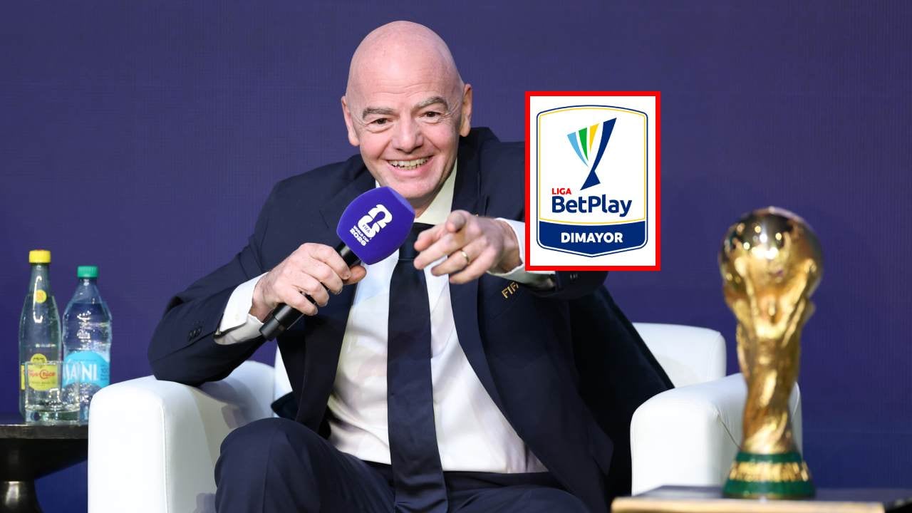 Gianni Infantino, presidente de la Fifa / logo Liga Betplay.