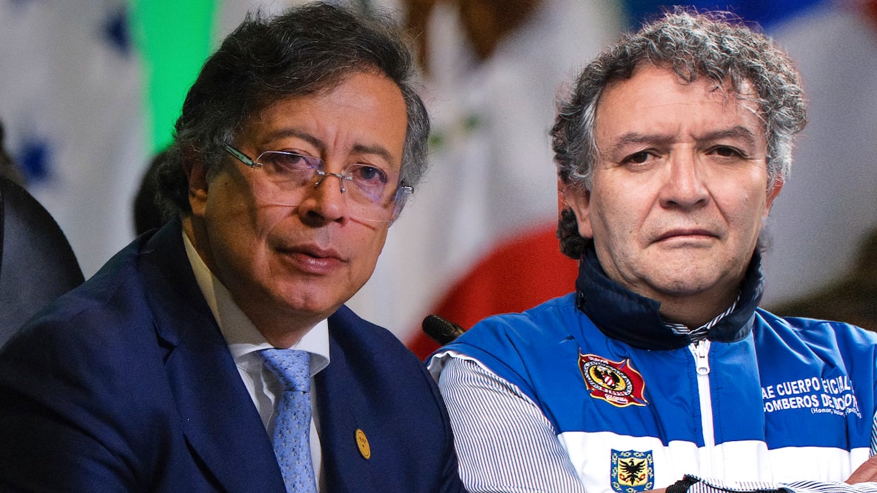 Gustavo Petro y Jorge Lemus.