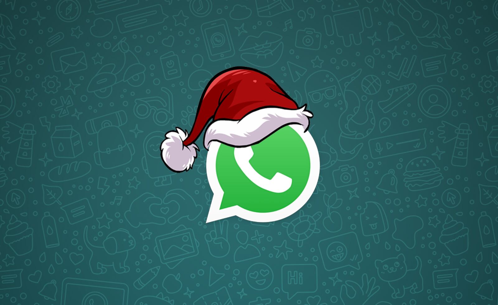 Una app permite agregarle el gorro de Navidad al logo de WhatsApp.
