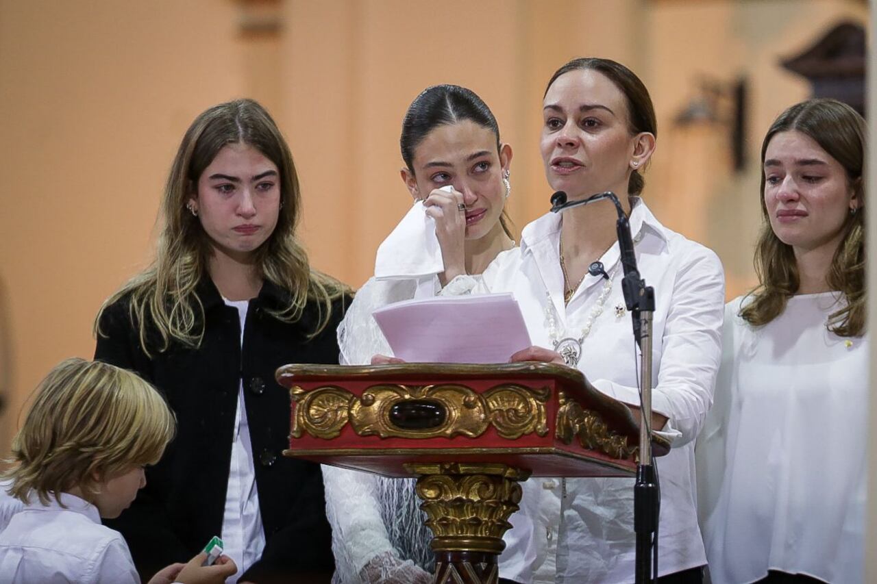 Funeral de Miguel Uribe Turbay, María Claudia Tarazona