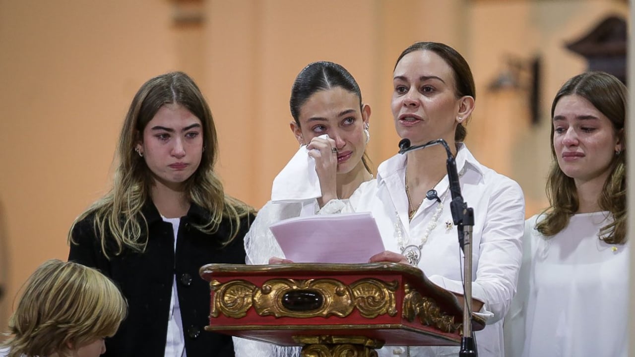 Funeral de Miguel Uribe Turbay, María Claudia Tarazona