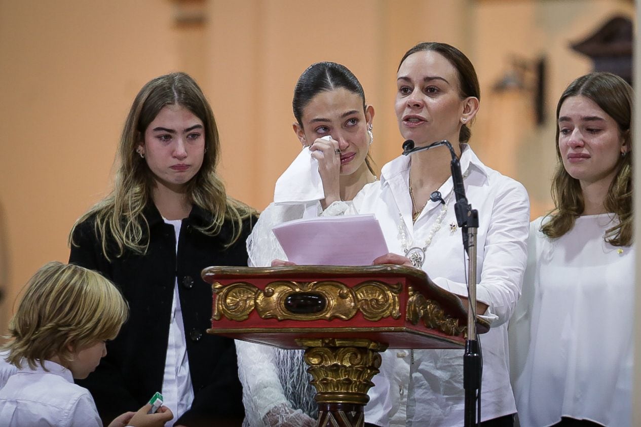 Funeral de Miguel Uribe Turbay, María Claudia Tarazona