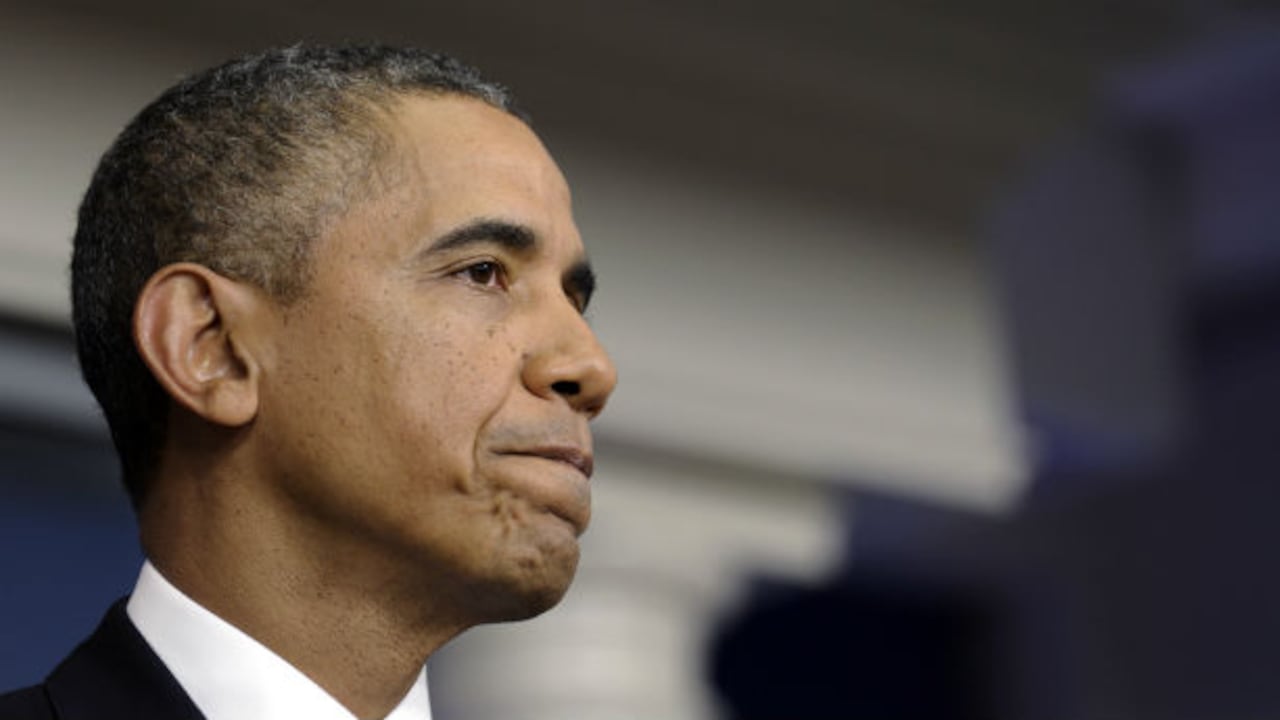 Presidente de Estados Unidos, Barack Obama, en su mensaje a la nación este martes.