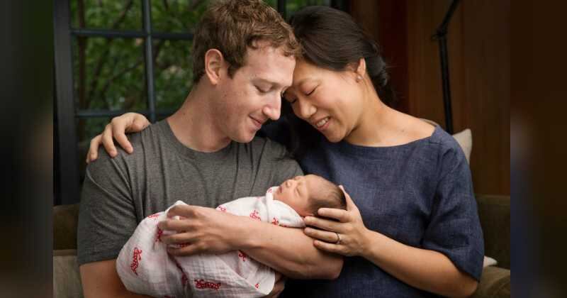 Ya son tres hijas las que tiene Mark Zuckerberg junto a su esposa Priscilla Chan