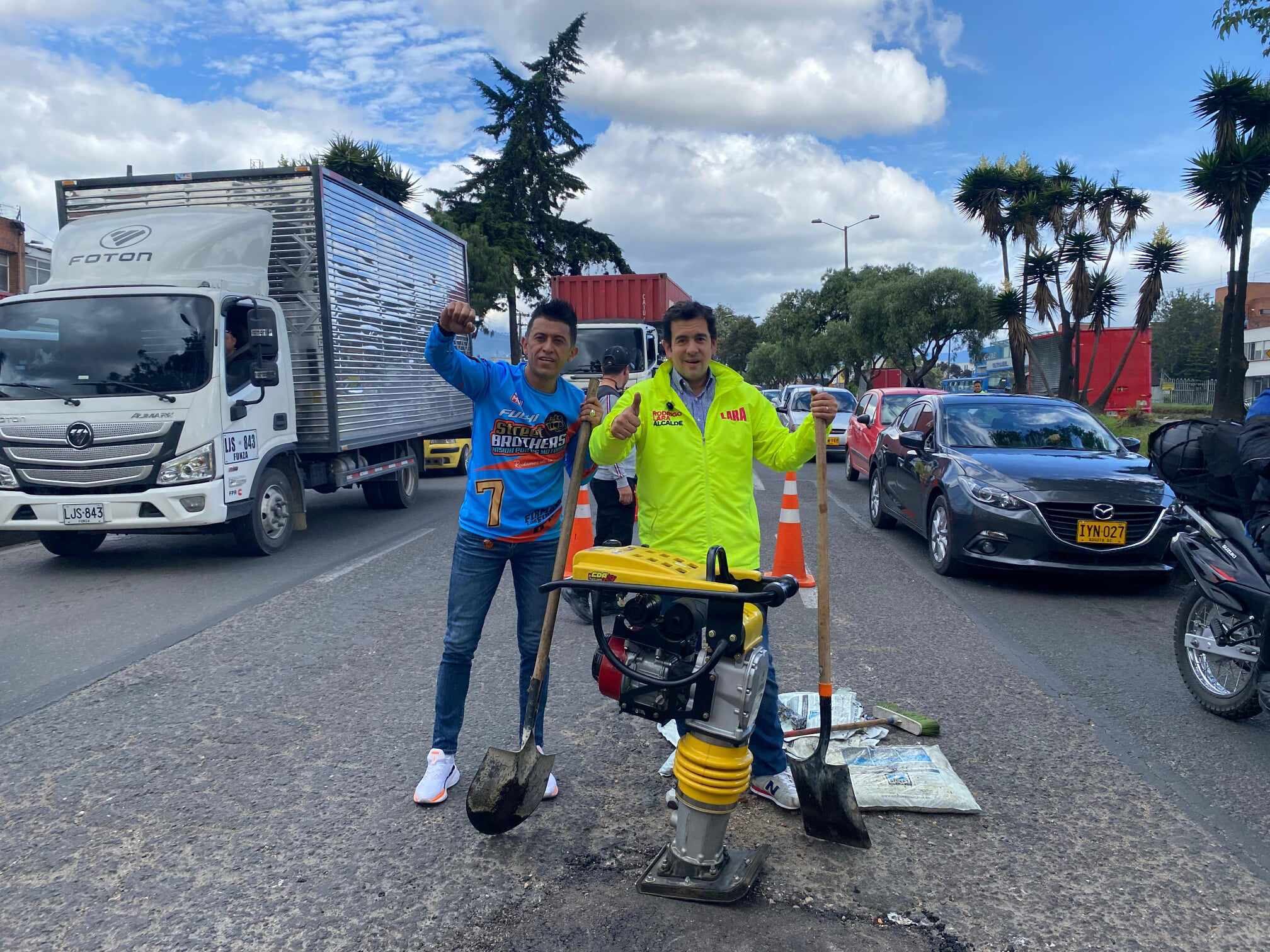 Edison Julián Forero 'Fuchi' y Rodrigo Lara