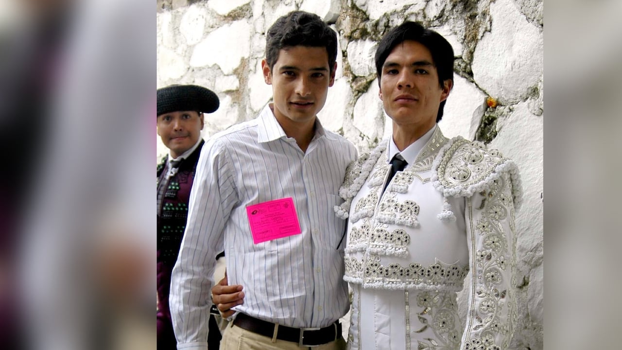 11 de noviembre de 2007. Plaza de Toros Nuevo Progreso, Guadalajara (México). Andrés de los Ríos (izquierda) y Ricardo Rivera, el día de su alternativa.