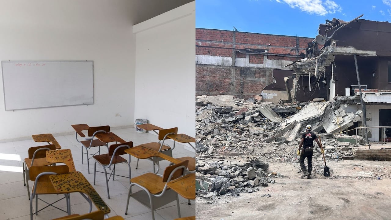 Colegios y estudiantes, entre los más afectados por el fuerte sismo en Colombia.