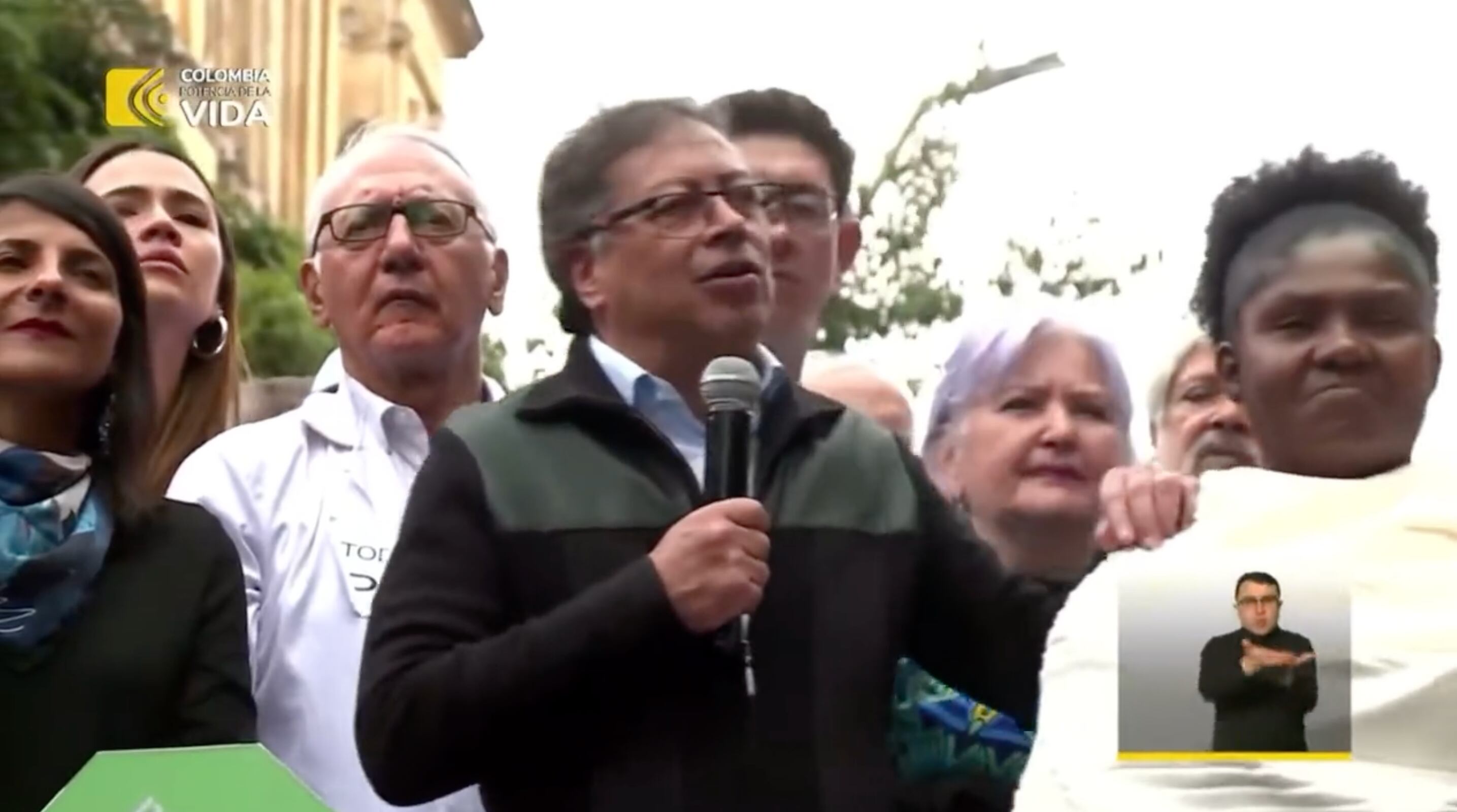 Presidente Gustavo Petro en su discurso.
