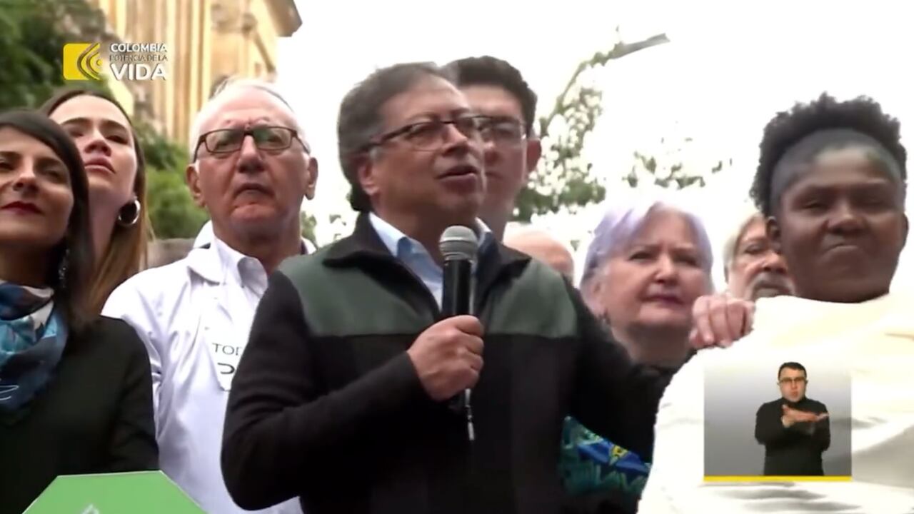 Presidente Gustavo Petro en su discurso.