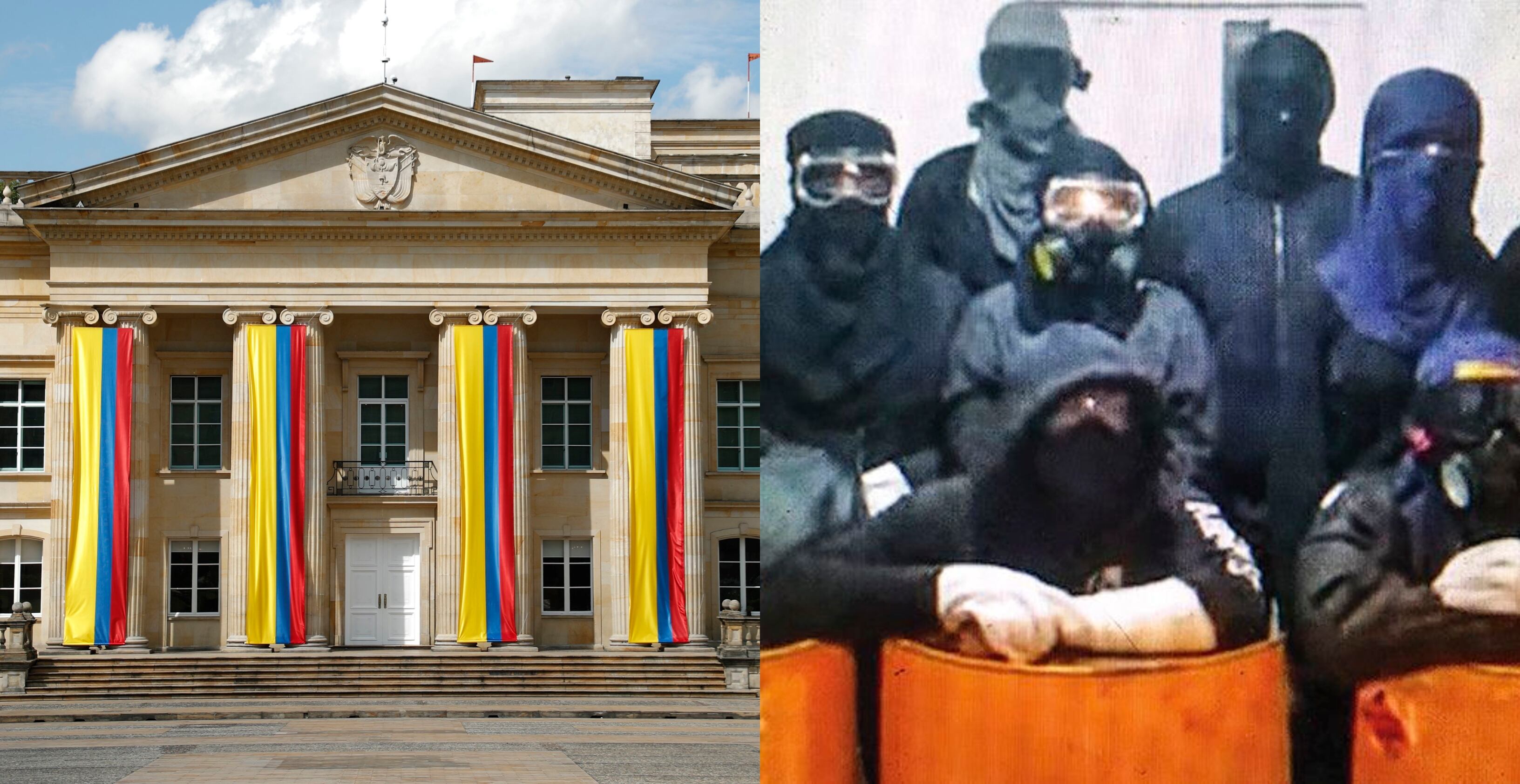 Casa de Nariño e integrantes de la primera línea.