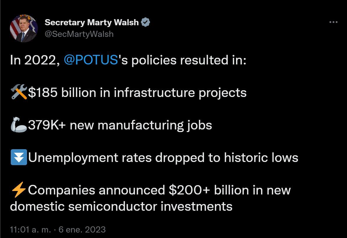 Datos desempleo EE. UU. - enero 2022