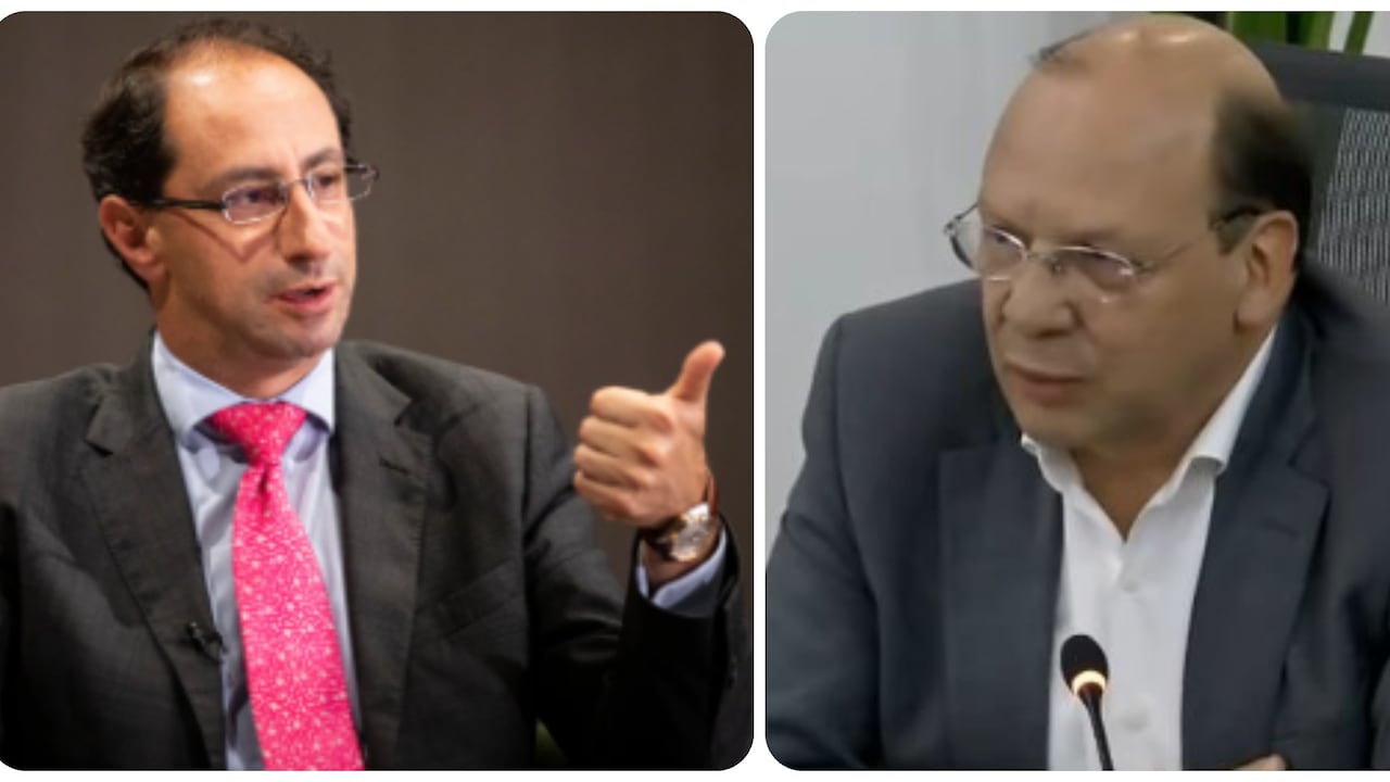 Empalme entre los coordinadores de los gobiernos saliente y entrante: José Manuel Restrepo y Germán Ávila.