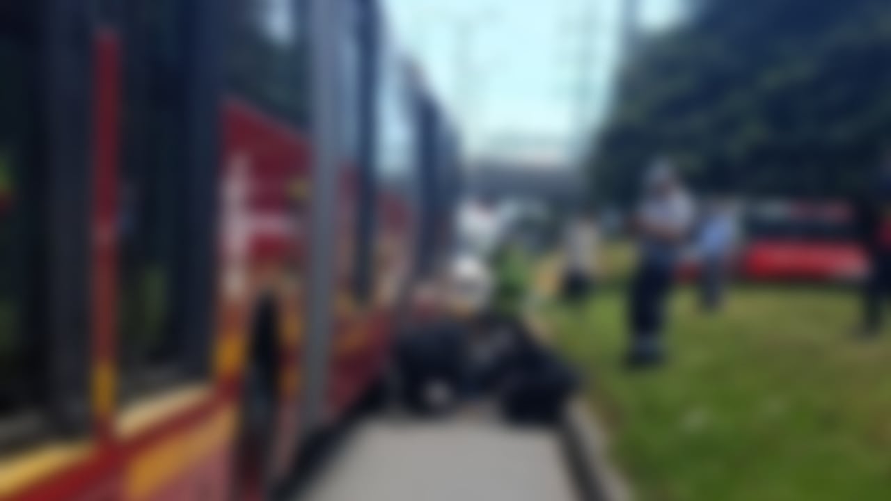 El accidente en la autopista Norte esta mañana de martes, 29 de septiembre.