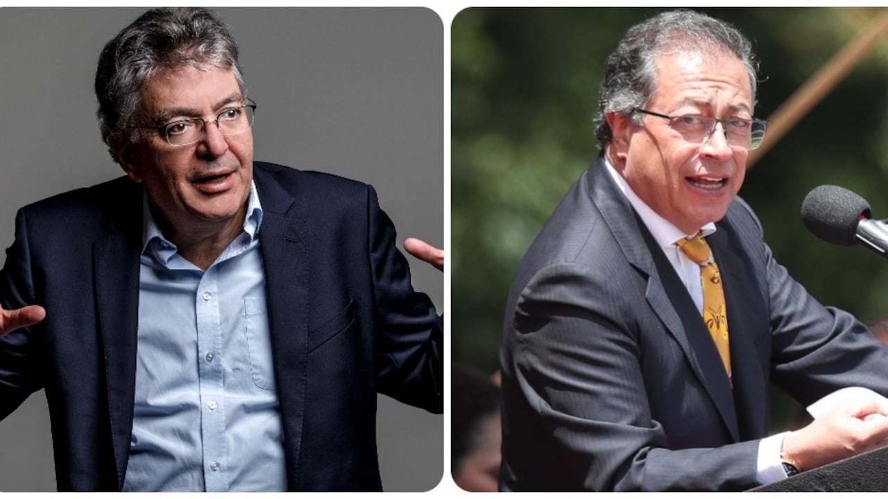 El exministro Mauricio Cárdenas y el presidente Gustavo Petro.