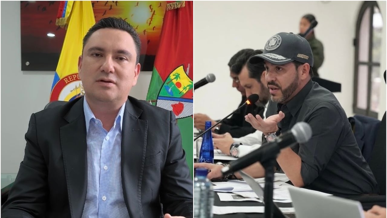 Abelardo De La Espriella y el gobernador de Arauca Renson Martínez