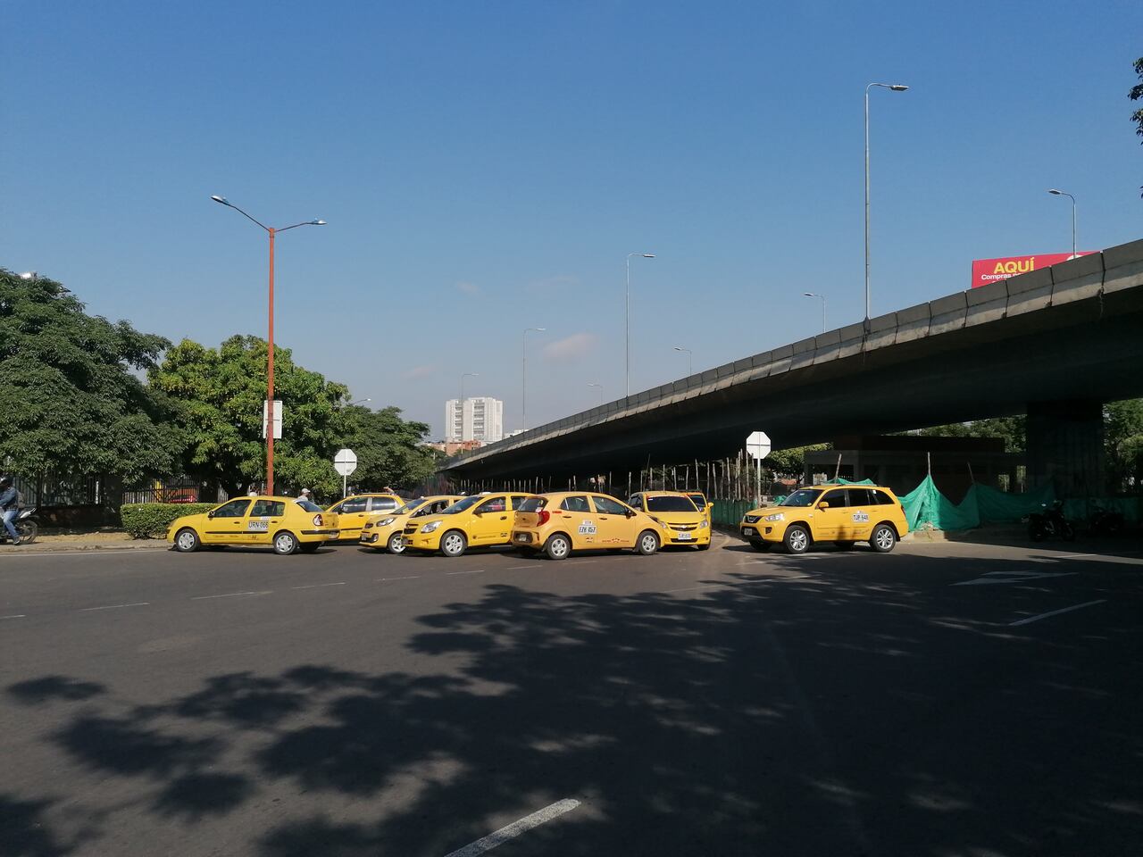 Bloqueo en San Mateo.