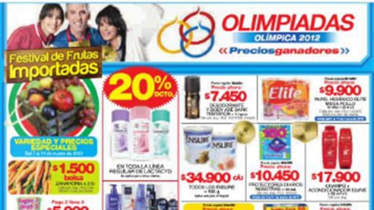 Esta es la publicidad de la promoción de Supertiendas y Droguerías Olímpicas, que originó la sanción de la Superindustria, por información insuficiente.