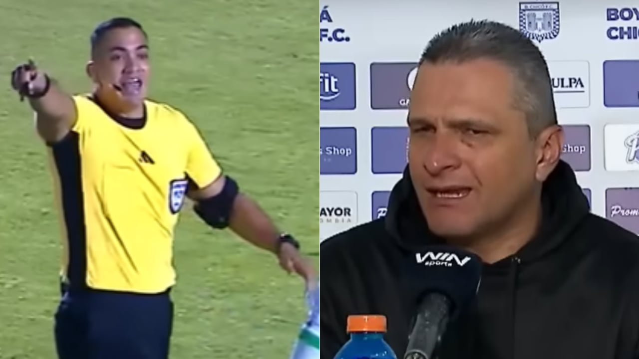 Malestar de Boyacá Chicó por penal de Nacional dado por el juez Jairo Mayorga