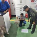 ‘Santa’, el perro que fue atacado con agua caliente y ácido en Barranquilla.