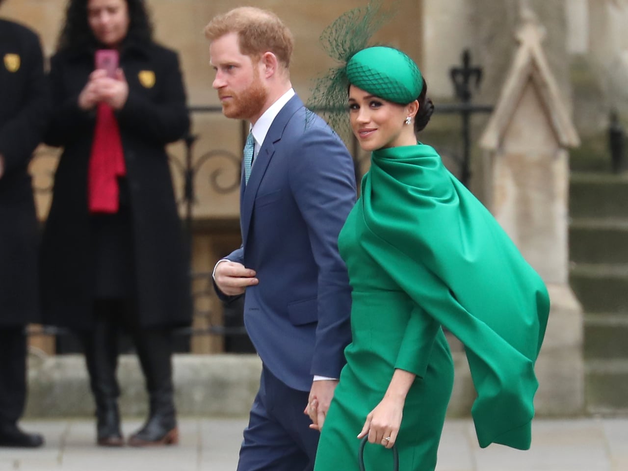Los duques de Sussex en su último acto como miembros activos de la realeza, el año pasado en la Abadía de Westminster.