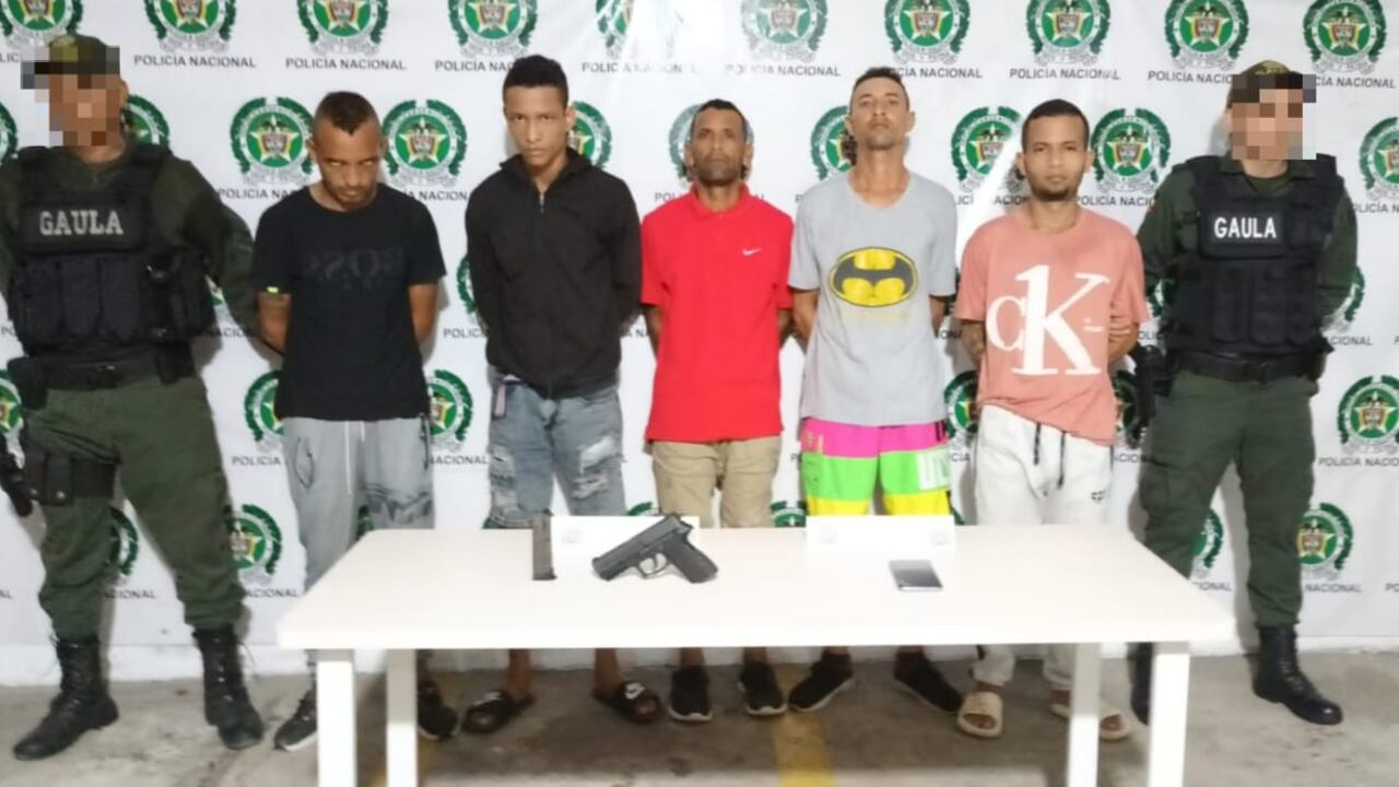 Los hombres señalados de pertenecer a la banda Los Costeños-Satélites.