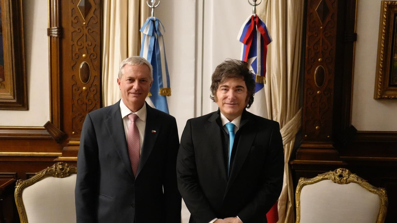 Javier Milei y José Kast en Argentina