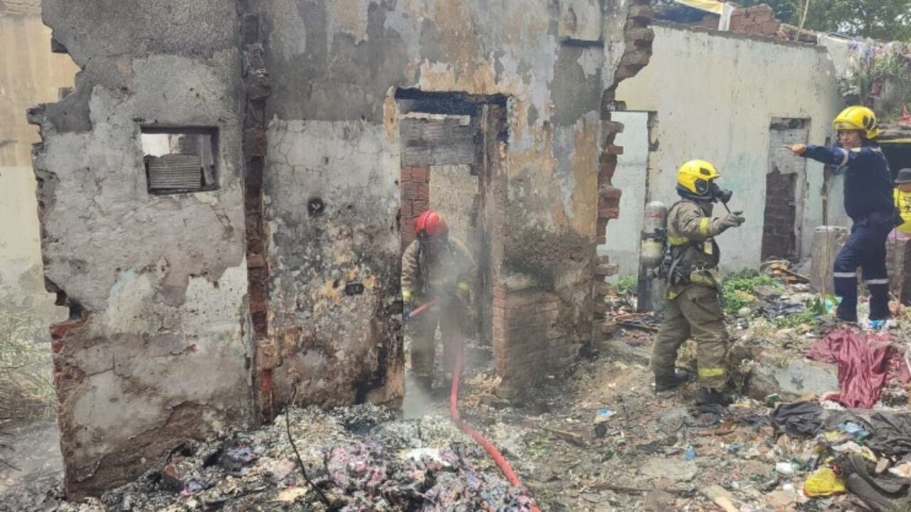 El Cuerpo de Bomberos Voluntarios de Cali atendió la emergencia.