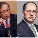 Gustavo Petro, Francisco Barbosa y Nicolás Petro.