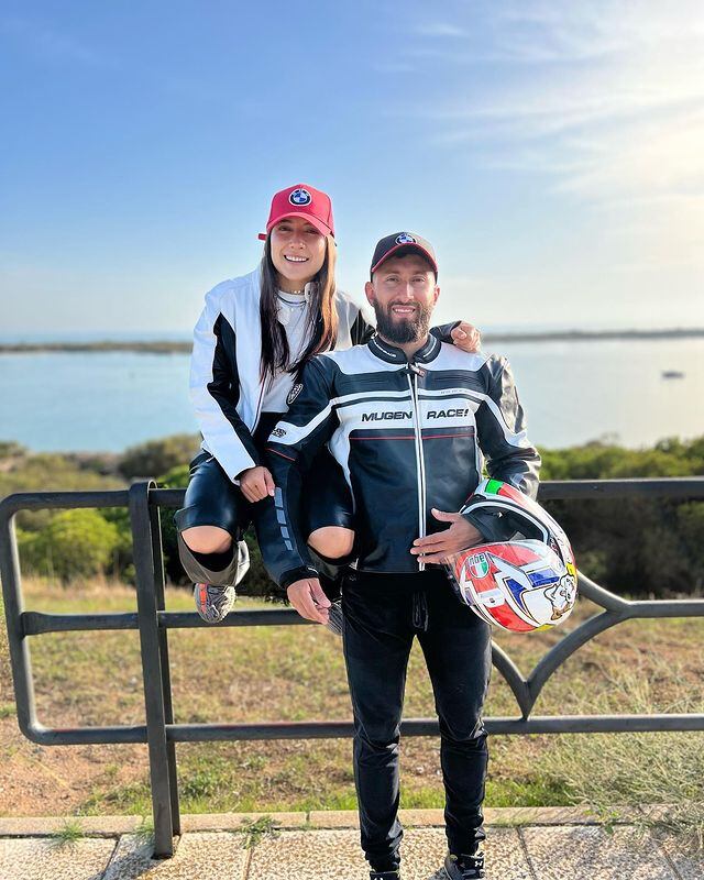 La pareja comparte el mismo gusto por el deporte