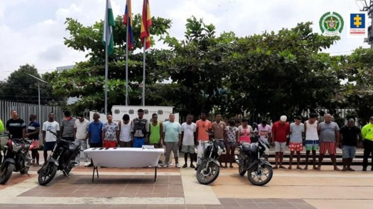 Los capturados serían los responsables de 24 homicidios en Cartagena.