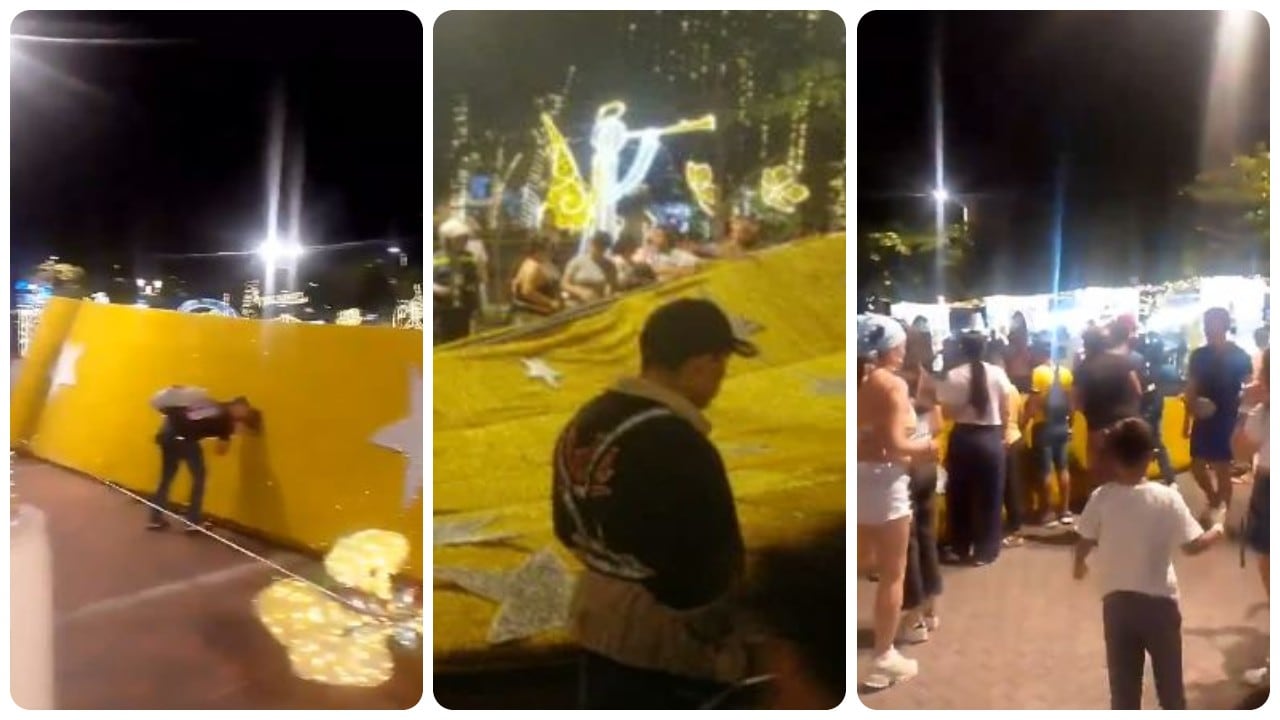 Árbol de Navidad colapsó en Girardot
