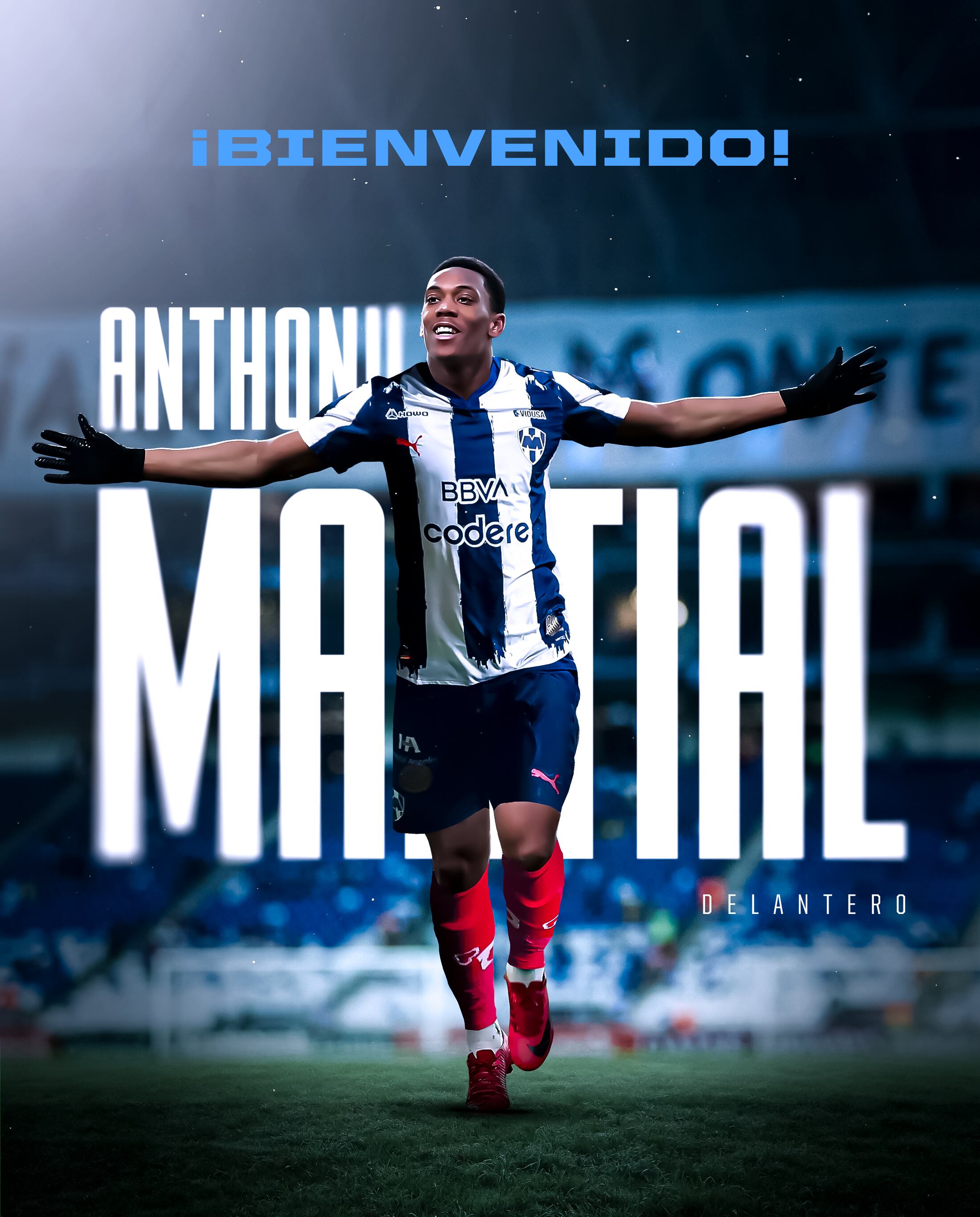 Monterrey le da la bienvenida a Martial.