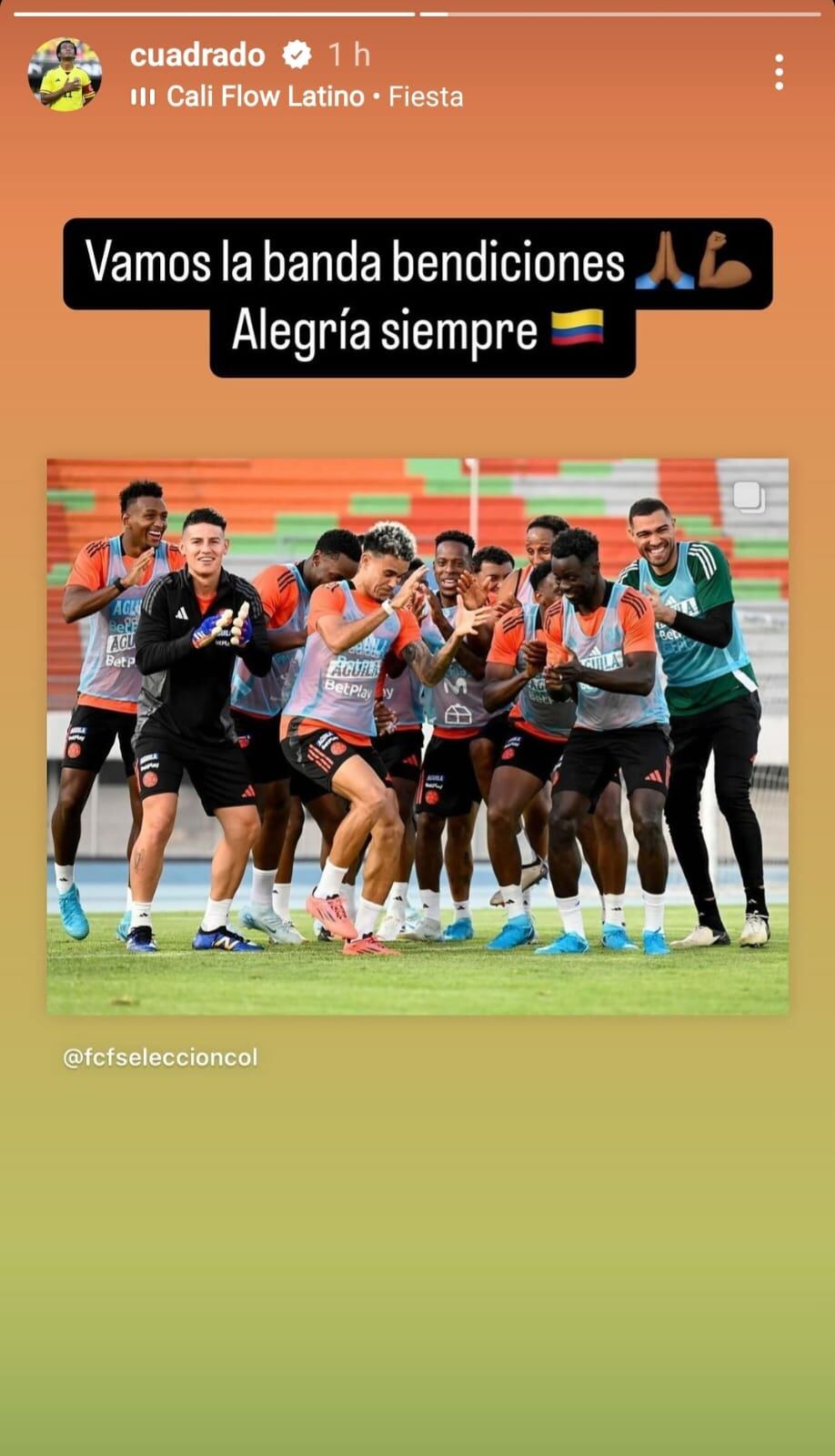 El mensaje de Juan Guillermo Cuadrado a la Selección Colombia antes del partido contra Bolivia