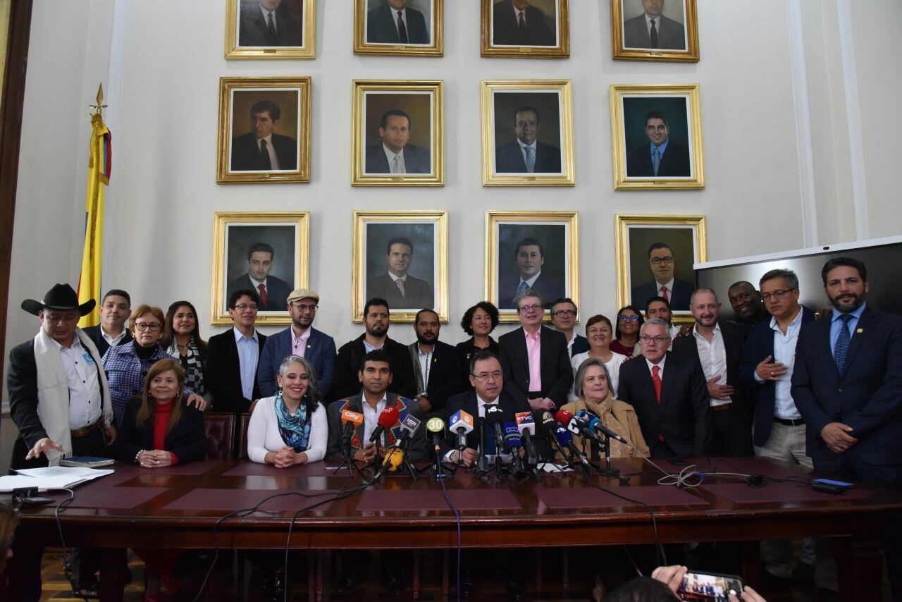 La bancada del Pacto Histórico acompañó la radicación de la iniciativa.