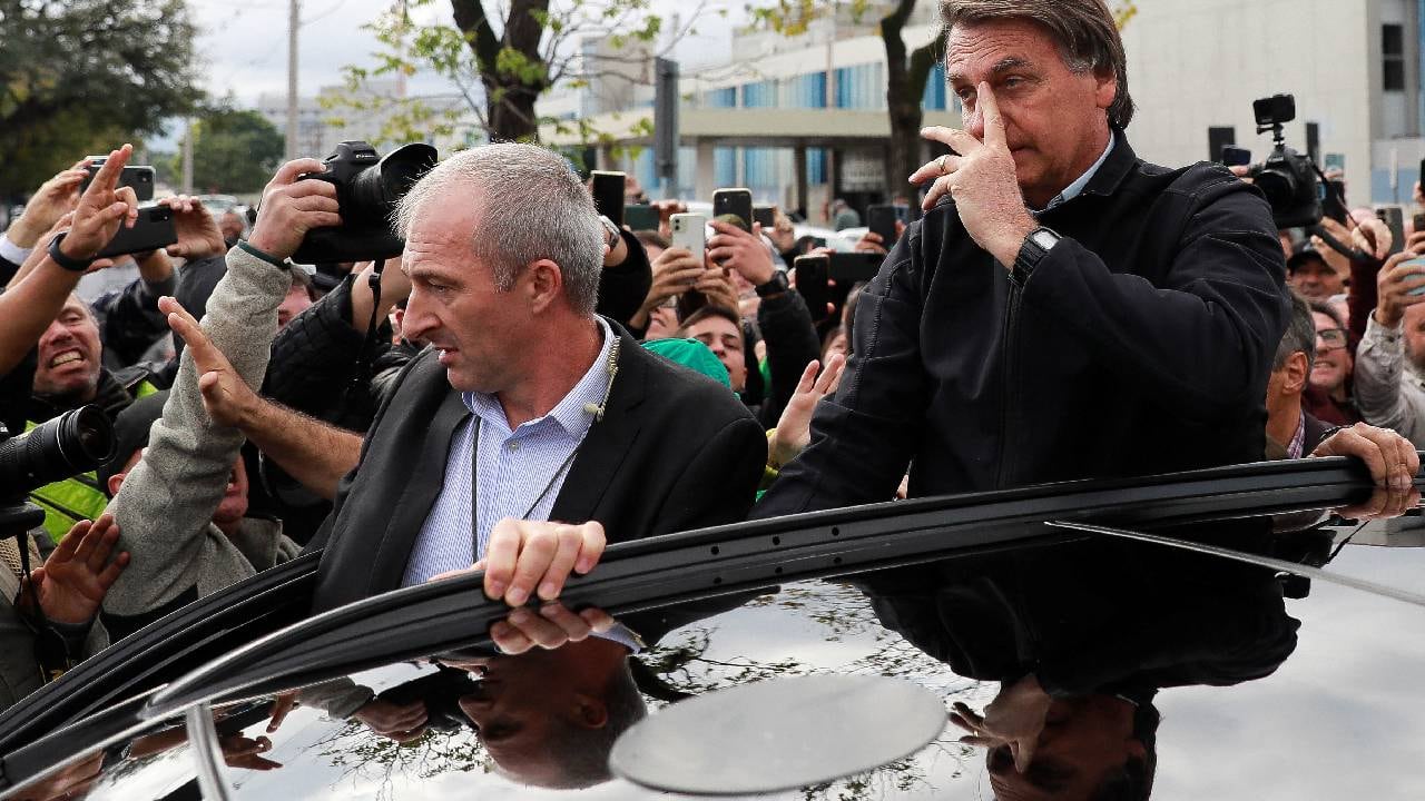 El expresidente de Brasil, Jair Bolsonaro, en el día que la Justicia Electoral comienza el juicio para determinar sus derechos políticos.
