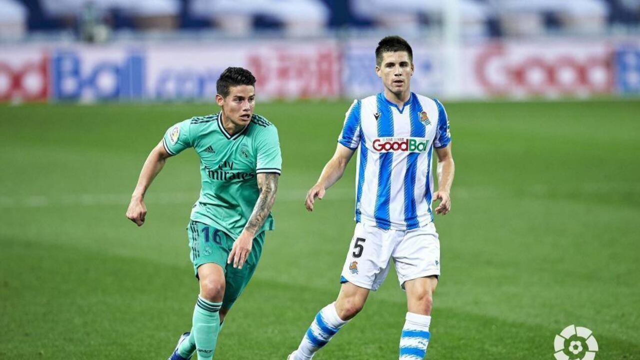 James jugó 78 minutos en el partido contra Real Sociedad.