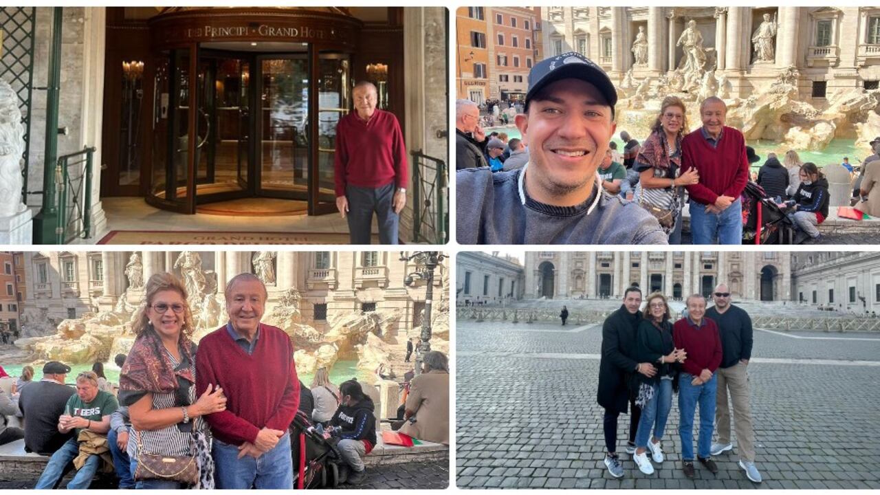 Rodolfo Hernández en Roma, previo al encuentro con el papa Francisco