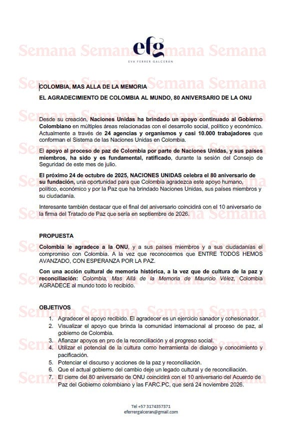 Eva Ferrer, Mauricio Vélez documentos