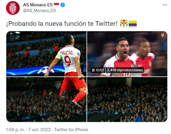 Mónaco revivió golazo de Falcao contra el Manchester City.