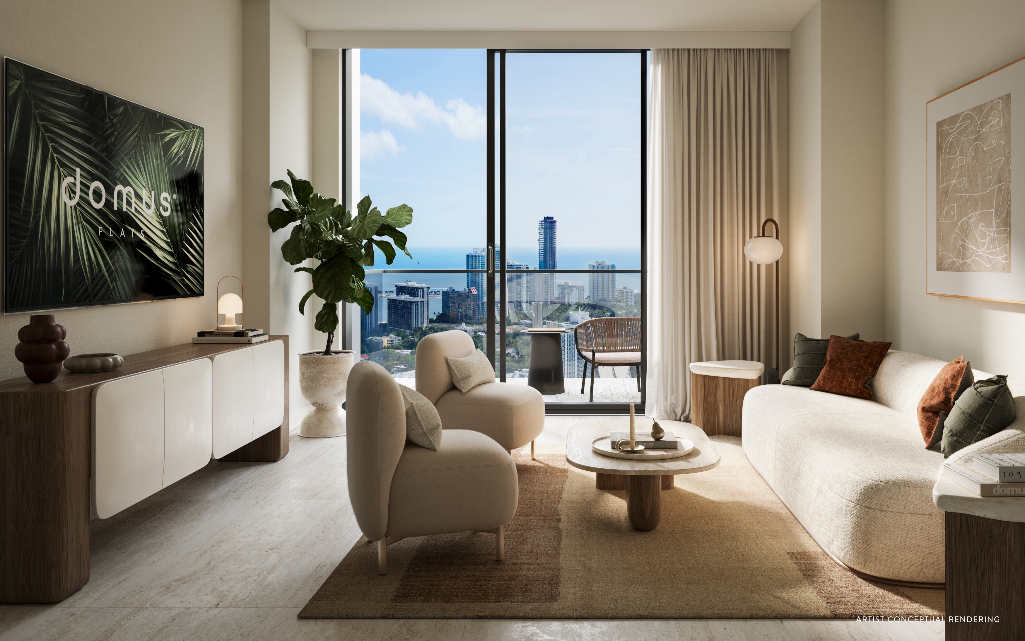 Domus Brickell Center se basa en un concepto hotelero de alta gama.