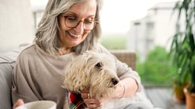 Nuevo programa en Bogotá que involucra perros rescatados y adultos mayores.