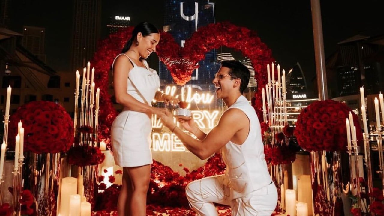 Luisa Fernanda W y Pipe Bueno se comprometieron en Dubai