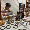 Los artesanos también tuvieron su espacio en la Fiesta Nacional del Café.