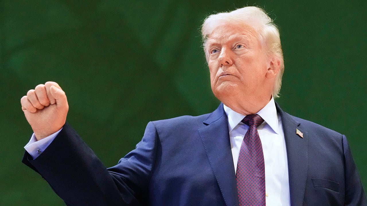 Donald Trump, presidente de EE. UU. 