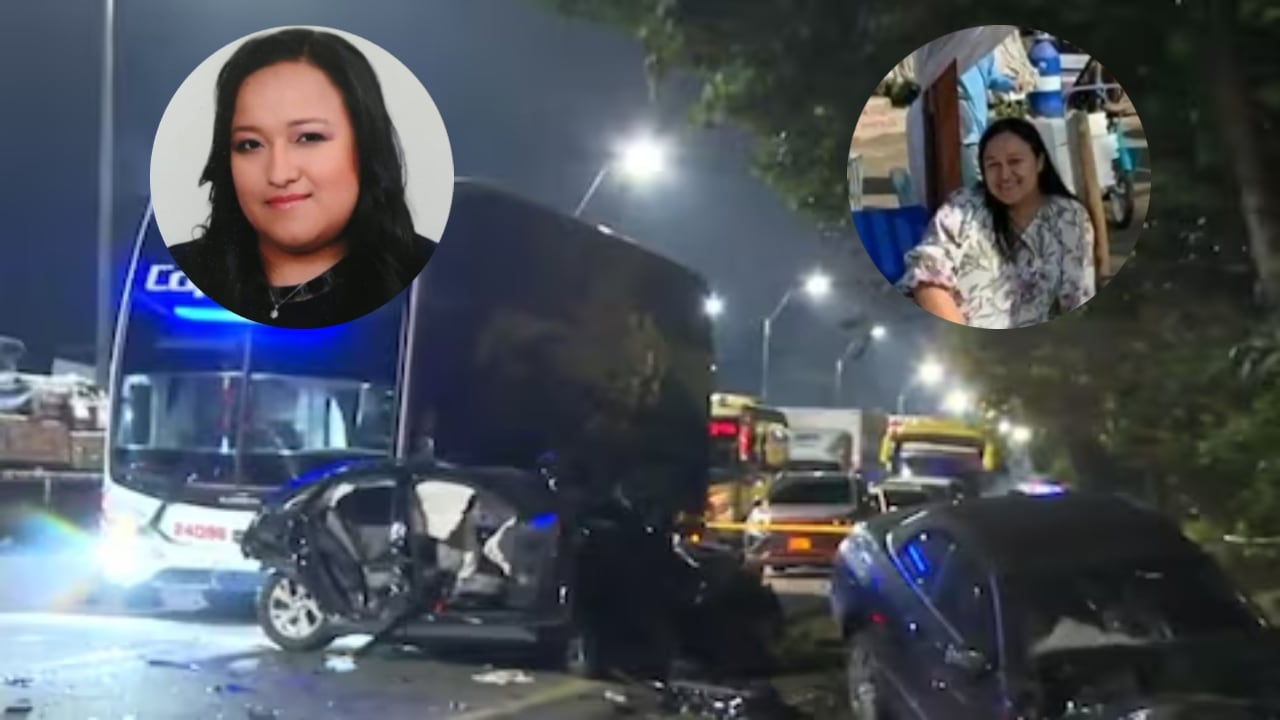 Víctimas del grave accidente ocurrido en Bogotá durante la noche del pasado miércoles.