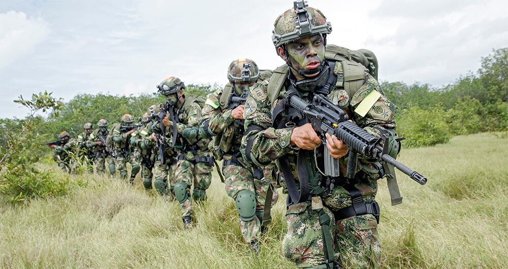 Militares colombianos.